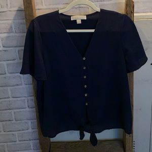 Small Navy Blue Michael Kors Button Up Shirt
